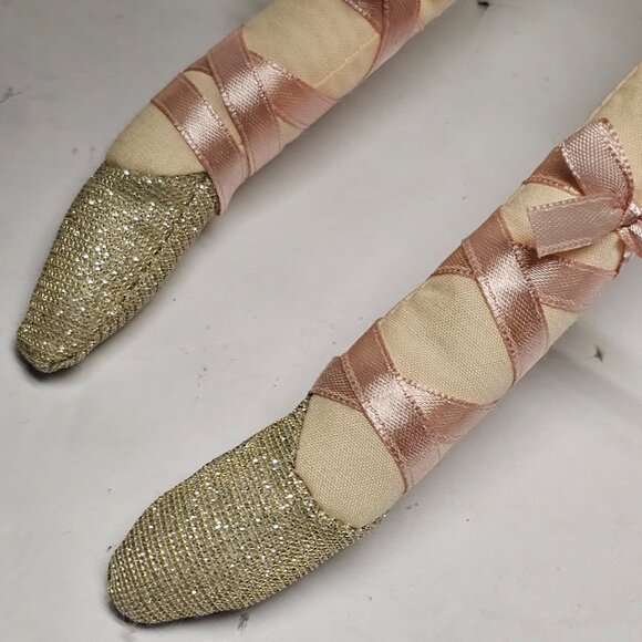 Mon Ami Designs Belle Sugar Plum Ballerina Soft Pink Gold Plush Decor Doll - Picture 12 of 16